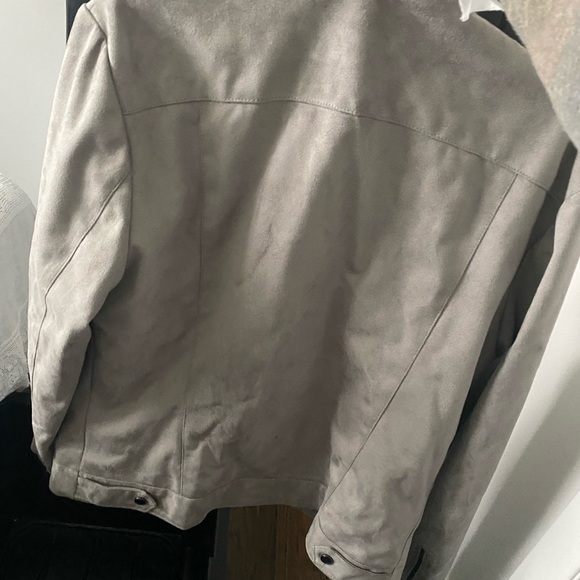 Gray velour jacket lightweight Zara men brand new with tags - Picture 2 of 3